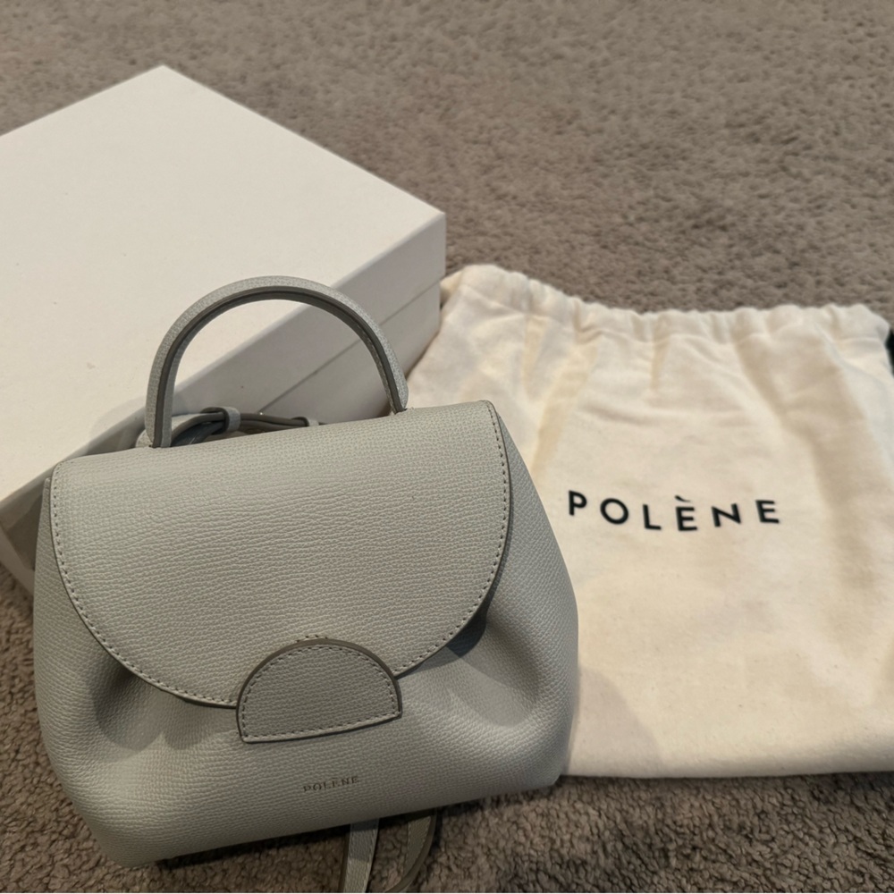Polene Gray Crossbody Bag
